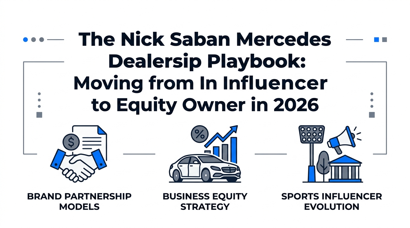 The Nick Saban Mercedes Dealership Playbook: Moving from Influencer to Equity Owner in 2026
