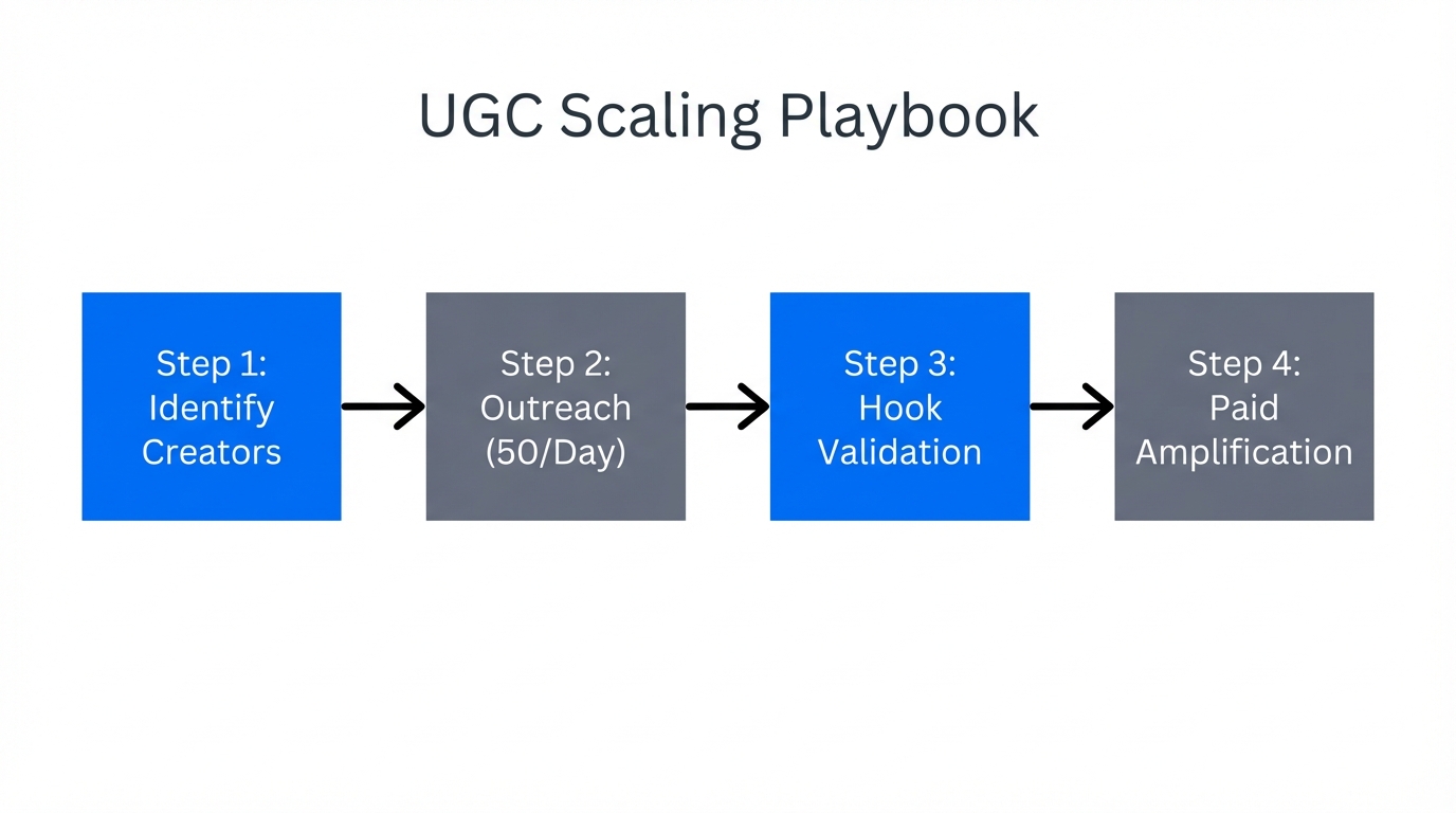 A four-step workflow for scaling user-generated content.