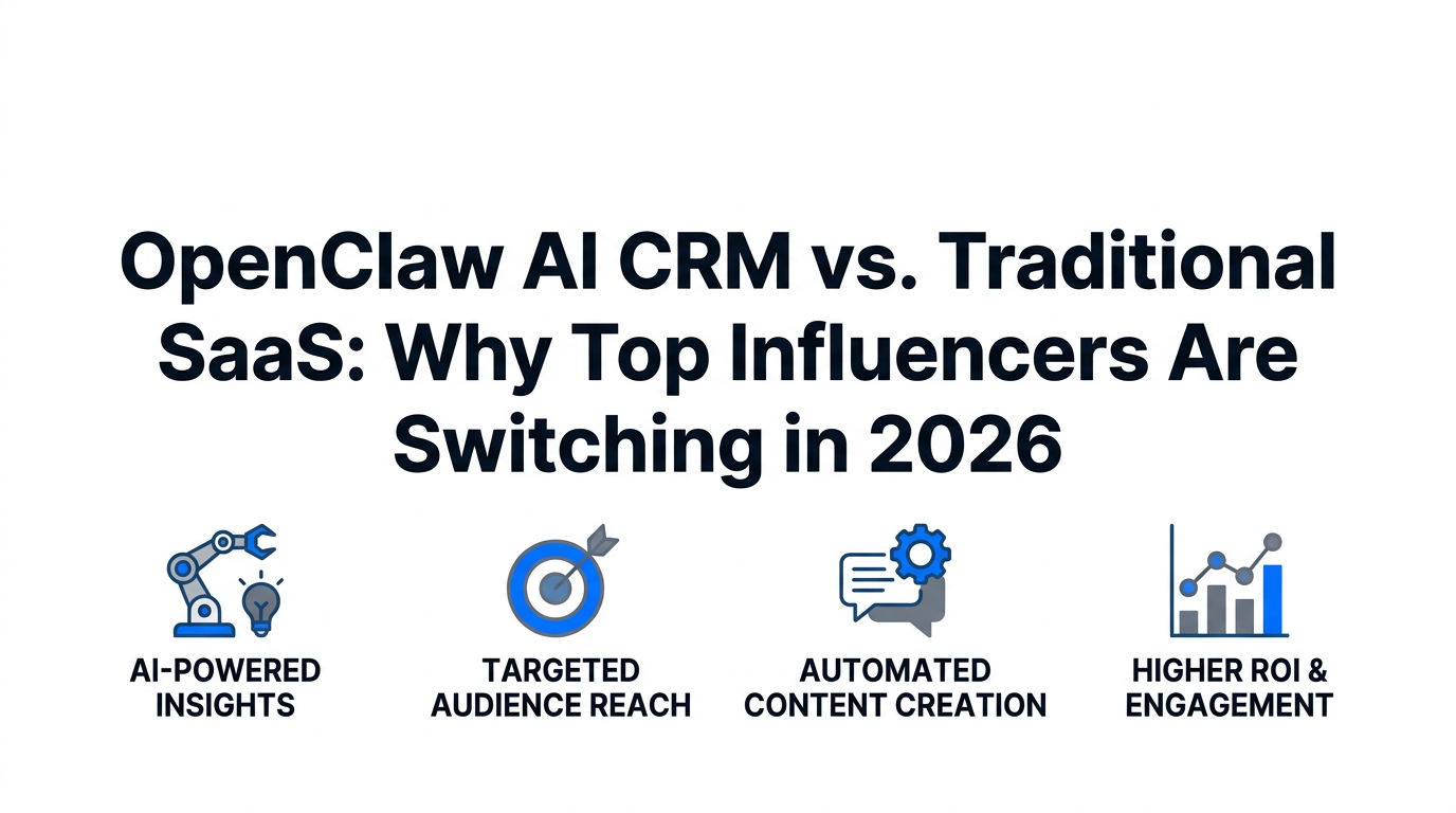 OpenClaw AI CRM vs. Traditional SaaS: Why Top Influencers Are Switching in 2026
