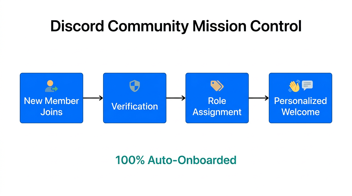 Automated Discord onboarding and role management process.