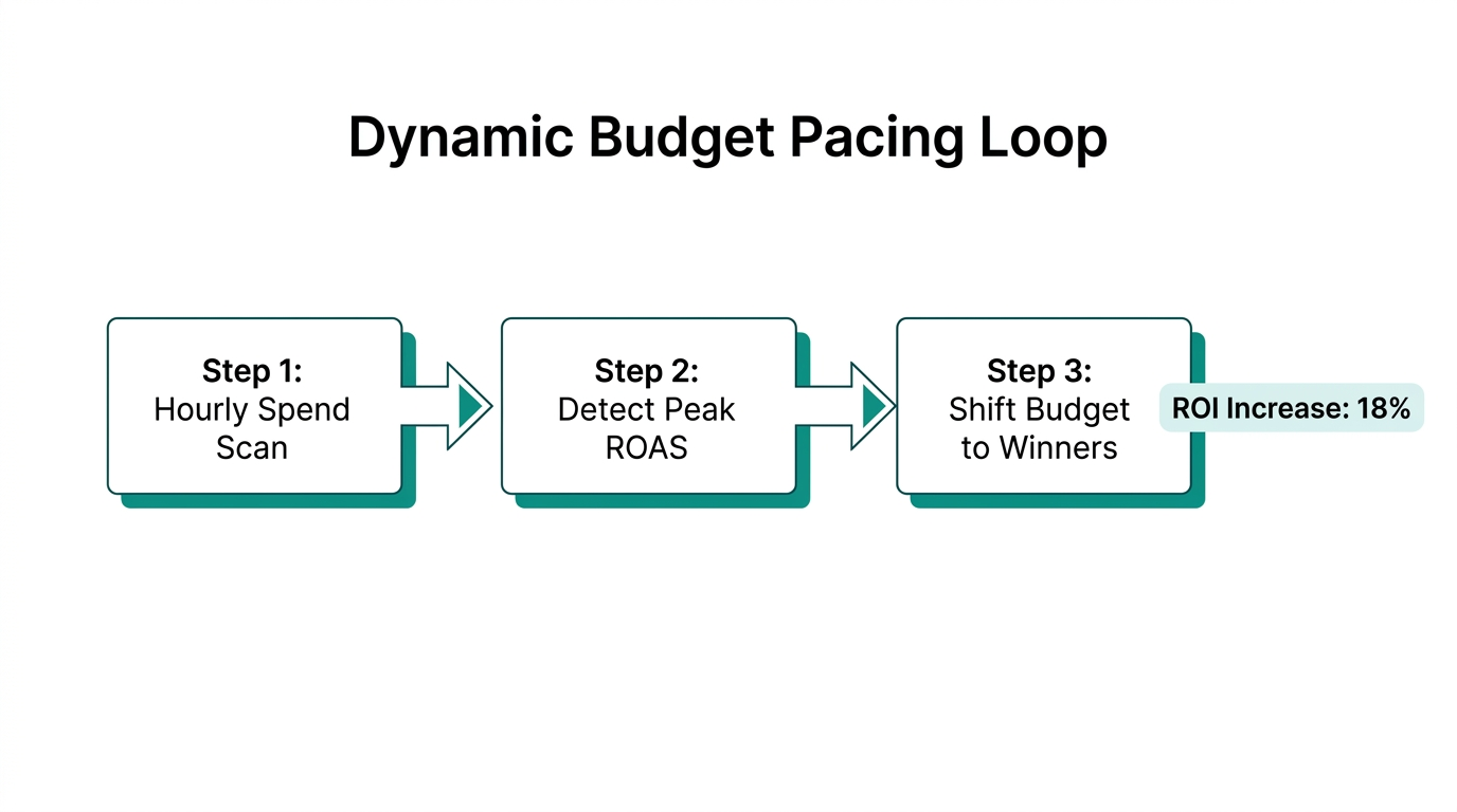 The three-step process for shifting budget to high-performing ad hours.