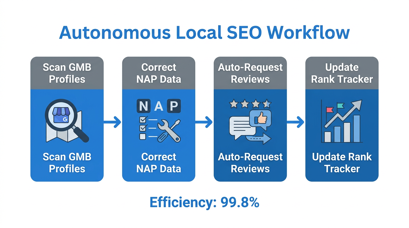 The autonomous workflow for managing Google Business Profile SEO.