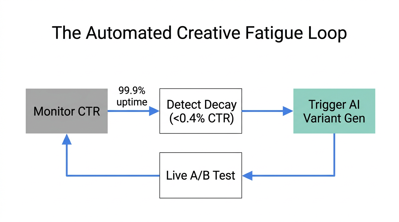 How AI agents detect and replace underperforming creative in real-time.