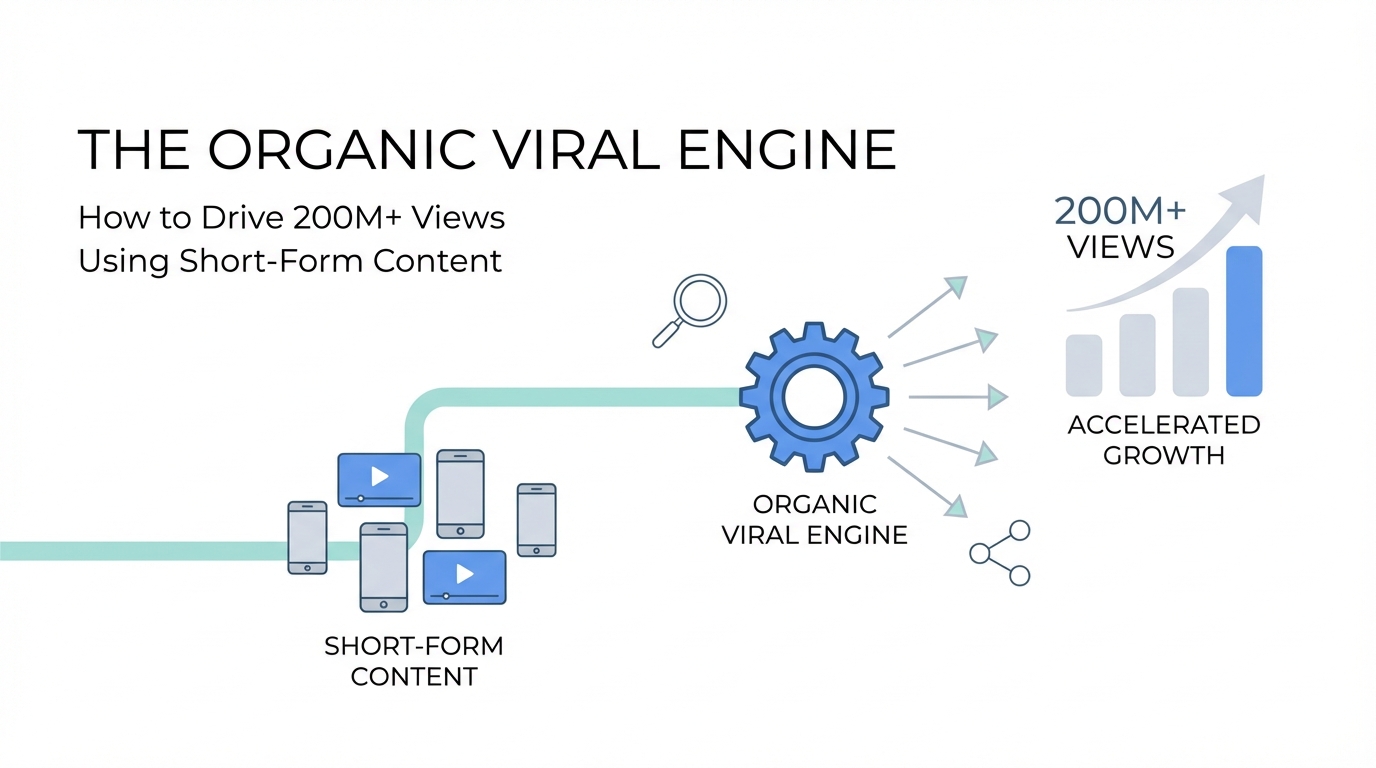 The Organic Viral Engine: How to Drive 200M+ Views Using Short-Form Content