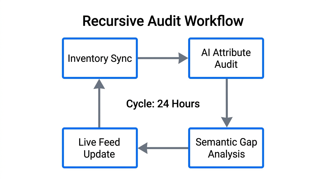 The daily automated audit process for local search accuracy.