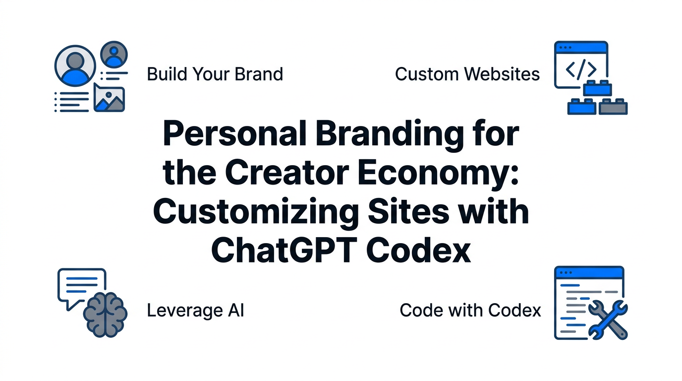 Personal Branding for the Creator Economy: Customizing Sites with ChatGPT Codex