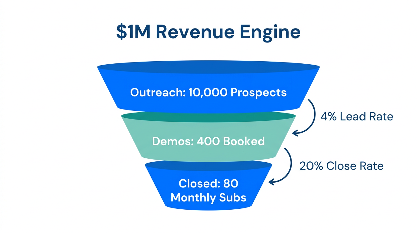 Customer acquisition funnel showing the conversion data needed for growth.