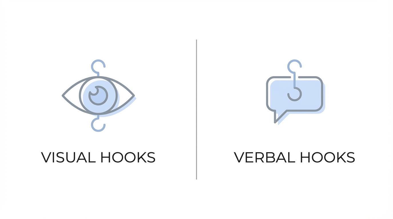 Visual Vs Verbal Hooks