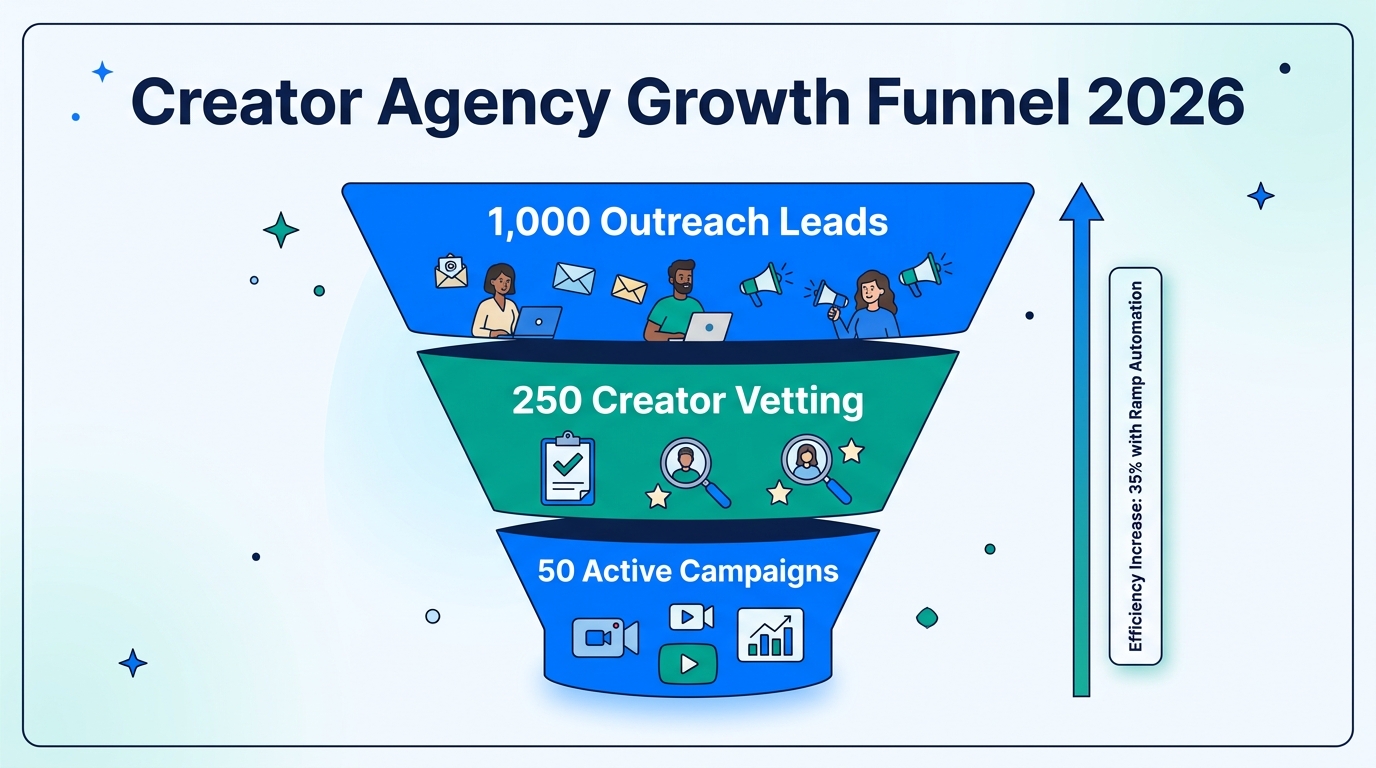Agency growth funnel highlighting efficiency gains through financial automation.