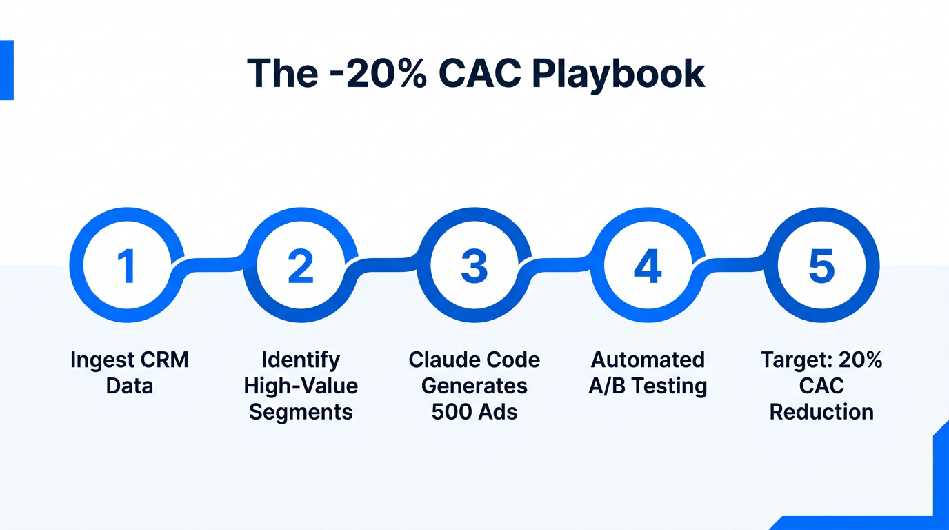 Five-step strategy for reducing acquisition costs through agentic automation.