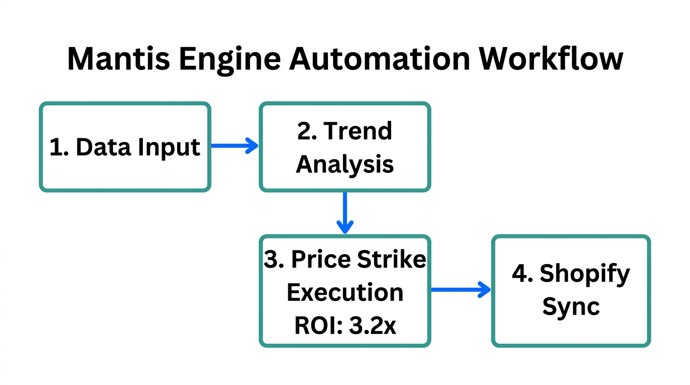 The four-stage automation workflow of the Mantis engine.