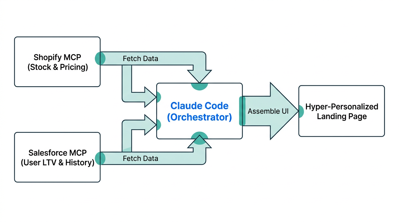 How Claude Code uses MCP servers to pull real-time commerce data.