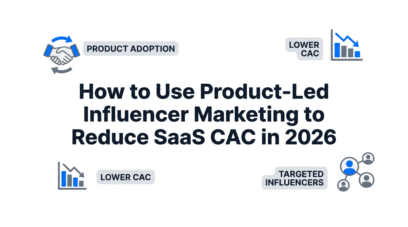 How to Use Product-Led Influencer Marketing to Reduce SaaS CAC in 2026