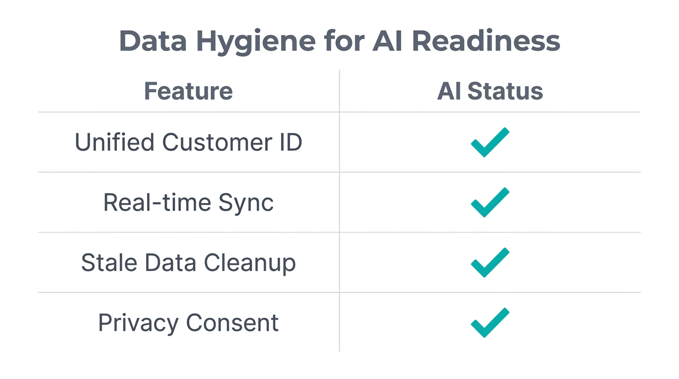 Essential data hygiene checklist for DTC brands using predictive AI.