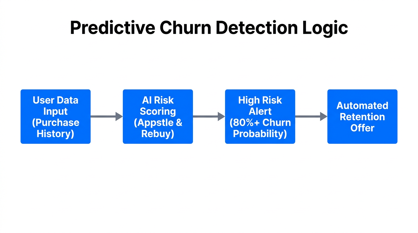 Workflow for detecting and acting on high-risk churn signals.