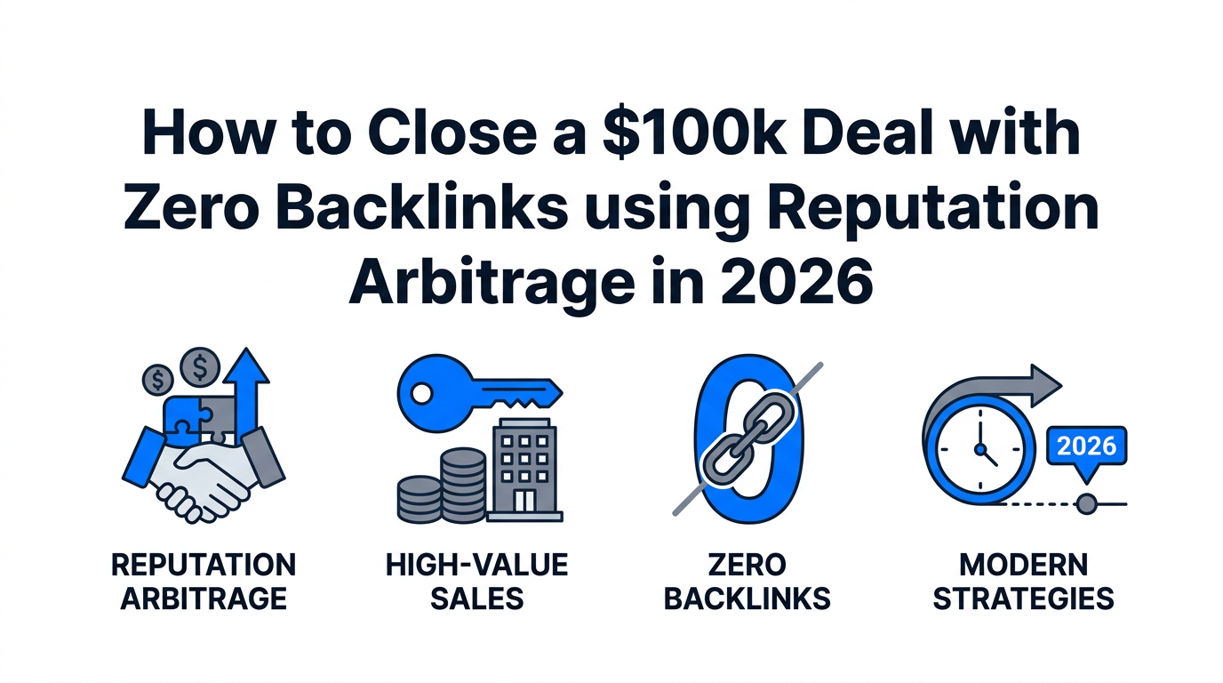 How to Close a $100k Deal with Zero Backlinks using Reputation Arbitrage in 2026