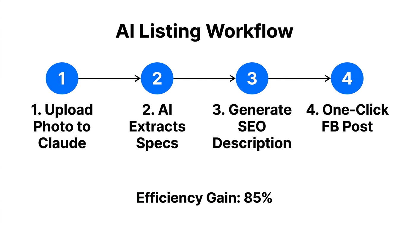Using Claude AI to automate product descriptions and marketplace listings.