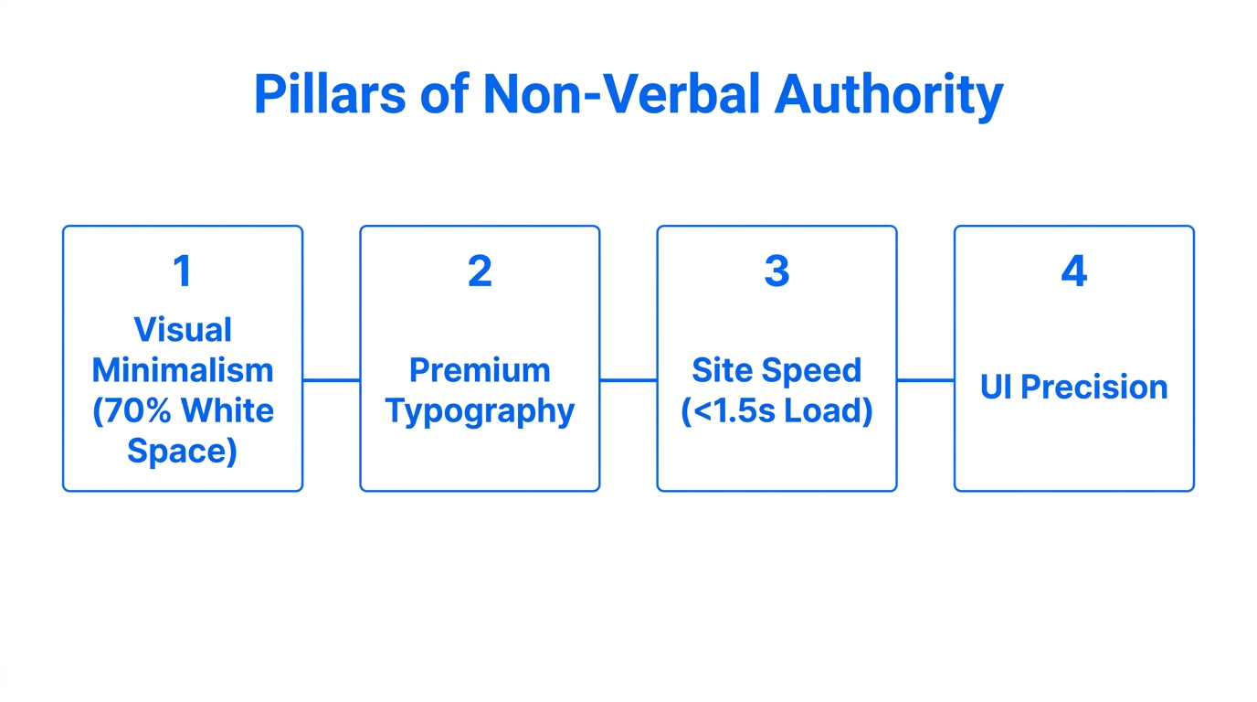 Four essential design pillars for building non-verbal brand authority.