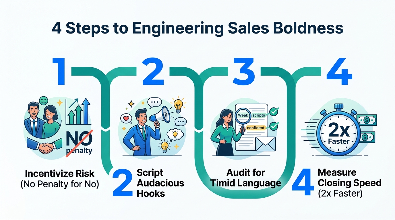 Four-step process for building audacious and high-performing sales teams.