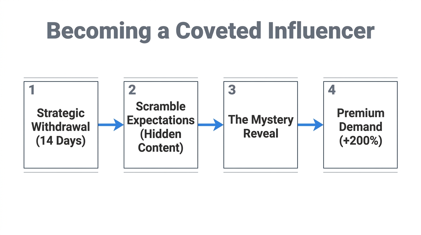A four-step process for building prestige through strategic silence.