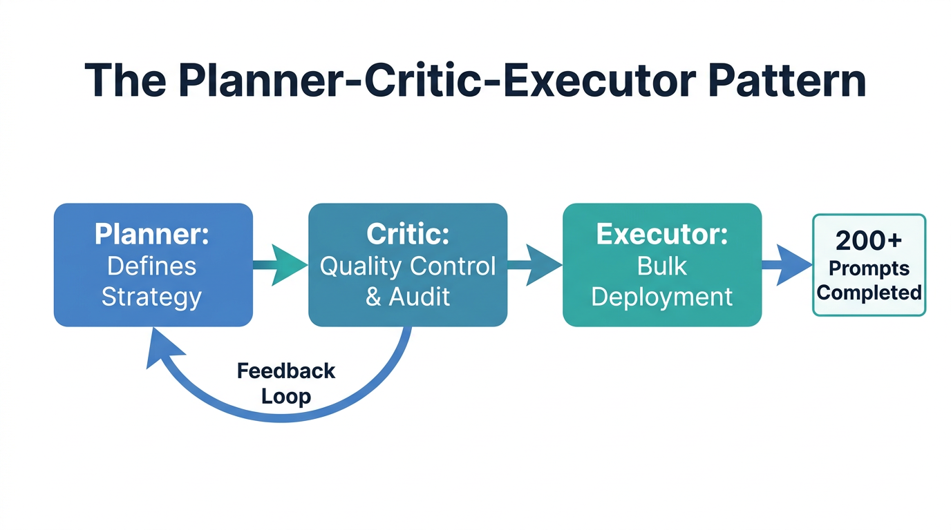 The multi-agent workflow for high-volume marketing automation.