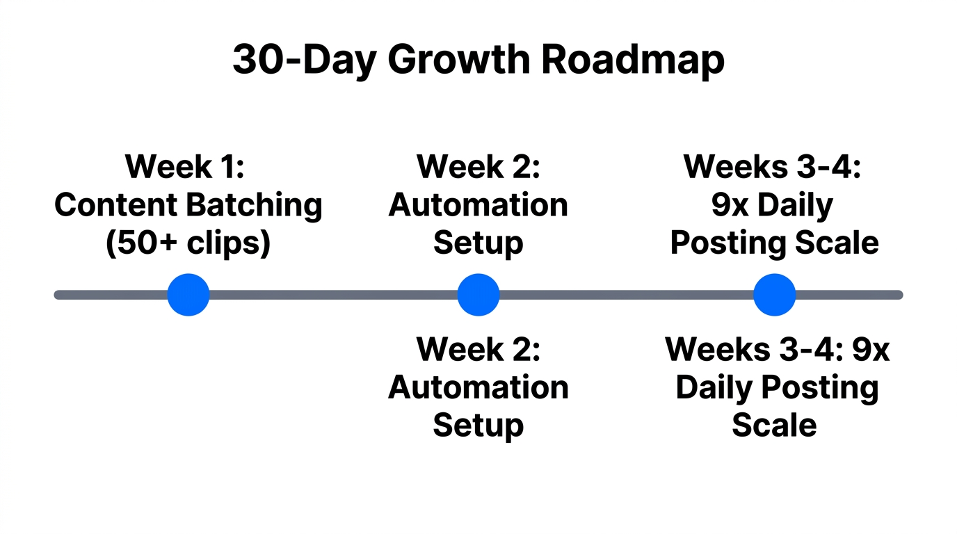 A 30-day timeline for scaling to 5 million views.