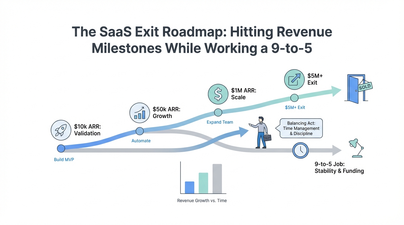 The SaaS Exit Roadmap: Hitting Revenue Milestones While Working a 9-to-5
