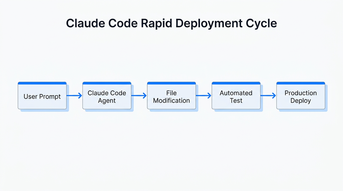 Automated development and deployment workflow using Claude Code.