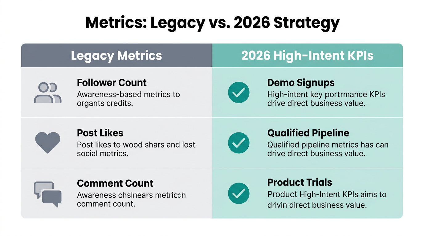 Shifting focus from surface-level engagement to high-intent conversion data.