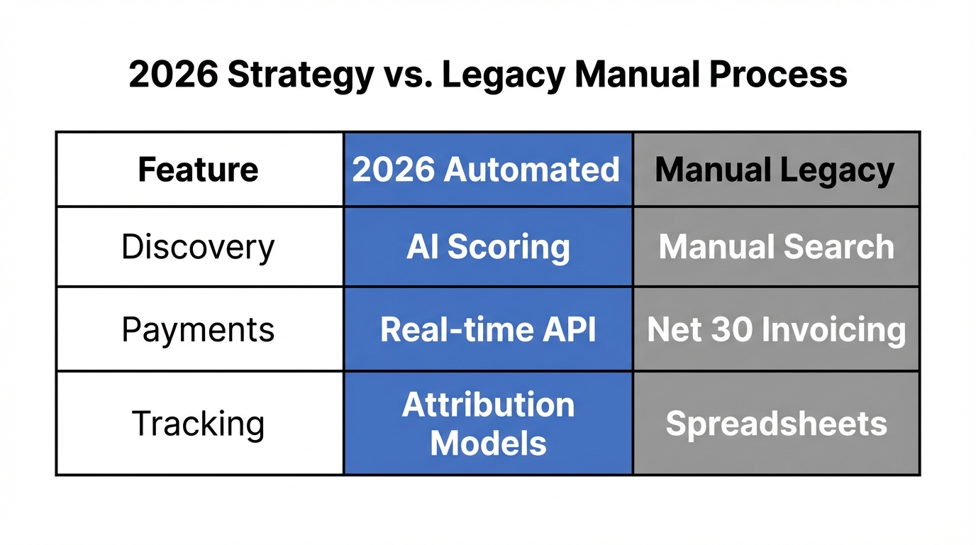 Comparison of high-efficiency automated workflows versus traditional manual marketing methods.