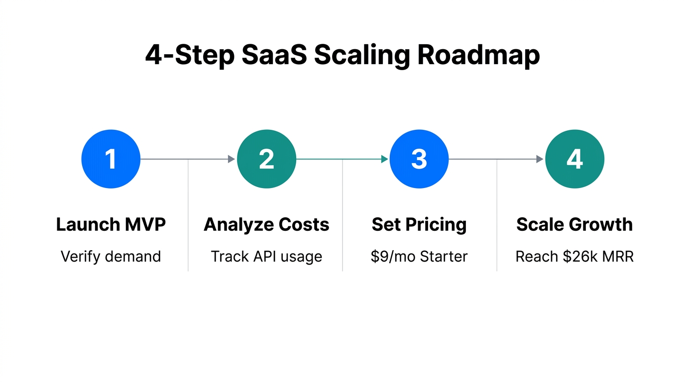 The actionable roadmap used to scale Excel Formula Bot.
