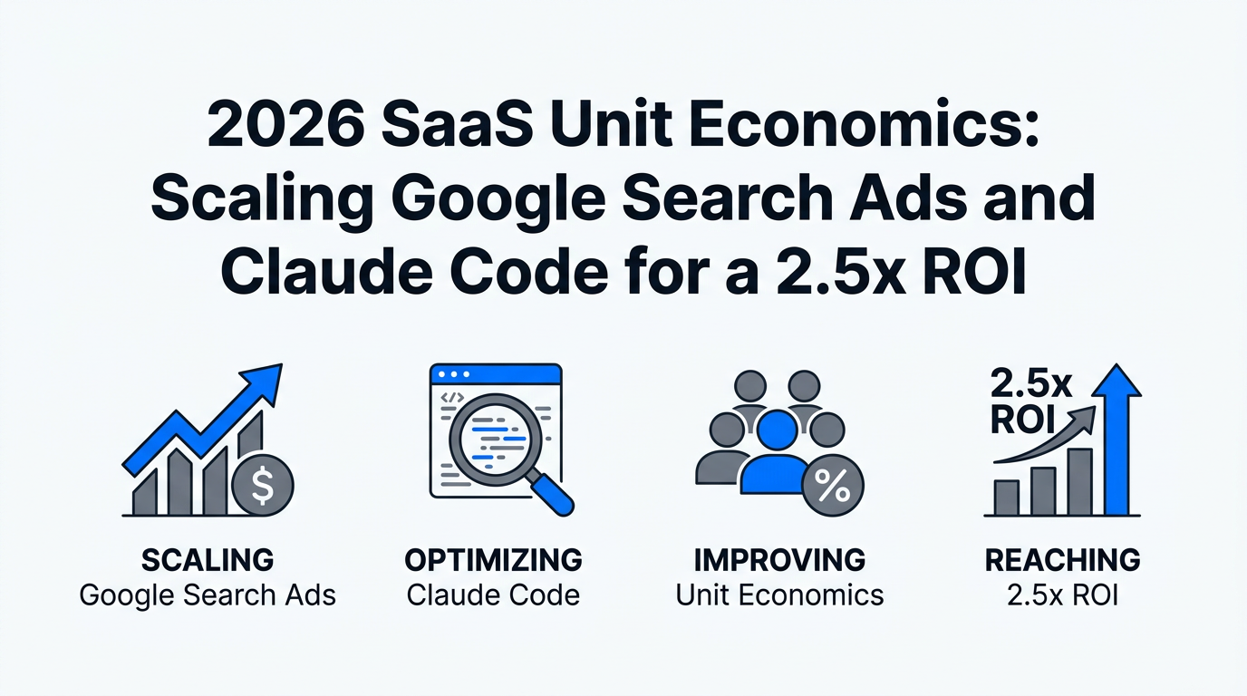 2026 SaaS Unit Economics: Scaling Google Search Ads and Claude Code for a 2.5x ROI