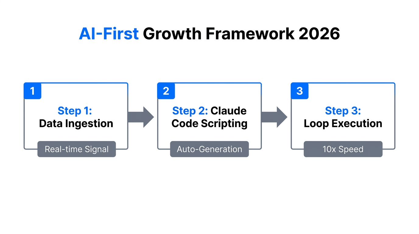 The three-step framework for AI-accelerated growth engineering in 2026.