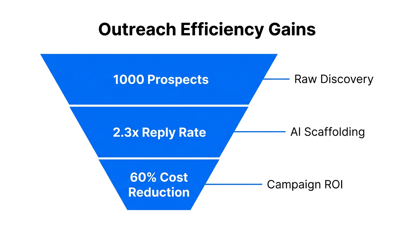 Efficiency and ROI metrics achieved through AI-driven data scaffolding.