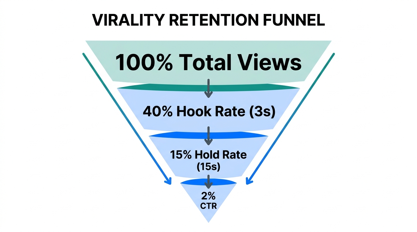 Retention benchmarks required to achieve viral scale on TikTok Shop.