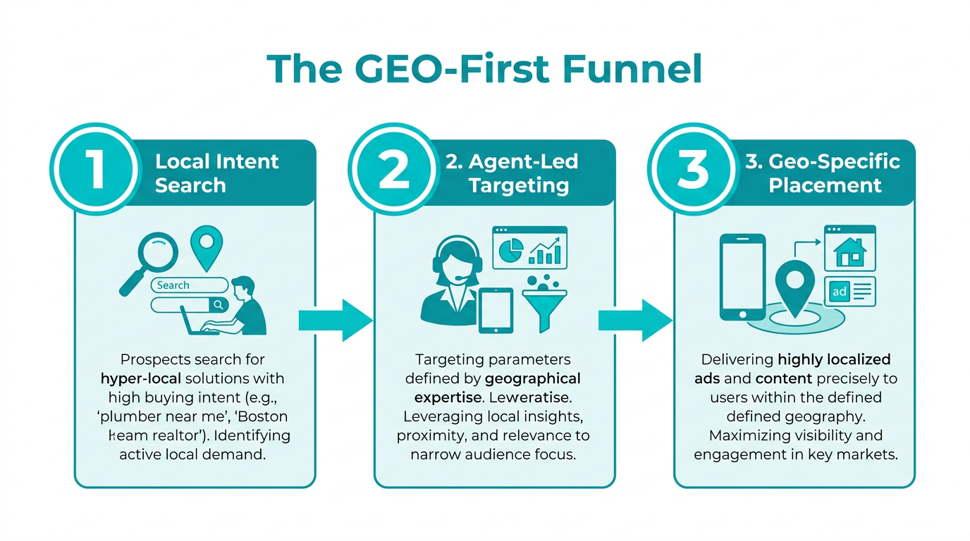 Three-step transition from traditional SEO to Generative Engine Optimization.