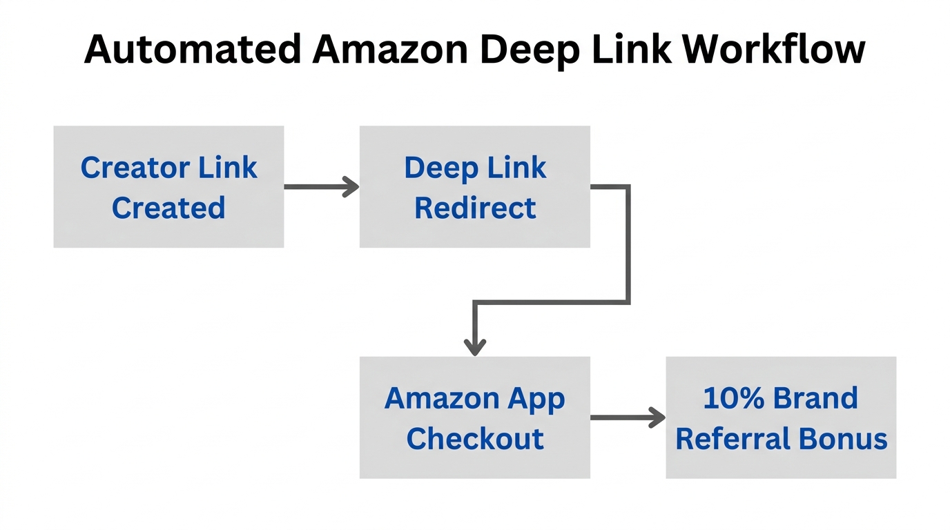Automated workflow for tracking Amazon sales and referral bonuses.