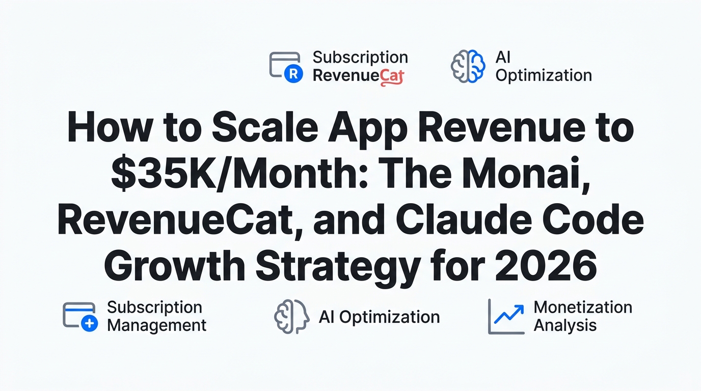 How to Scale App Revenue to $35K/Month: The Monai, RevenueCat, and Claude Code Growth Strategy for 2026