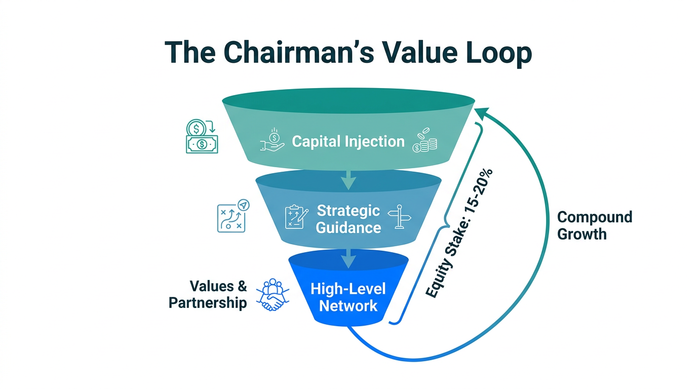 How the chairman provides value to protect and grow equity.