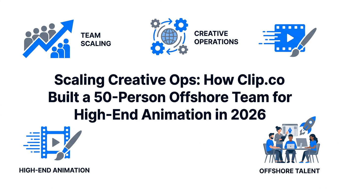 Scaling Creative Ops: How Clip.co Built a 50-Person Offshore Team for High-End Animation in 2026