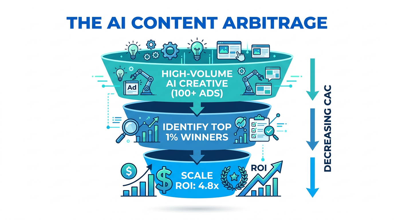 Using creative volume to find winners and scale ROI.