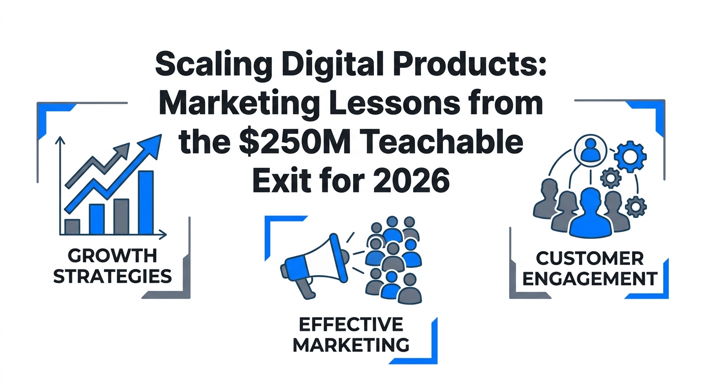 Scaling Digital Products: Marketing Lessons from the $250M Teachable Exit for 2026