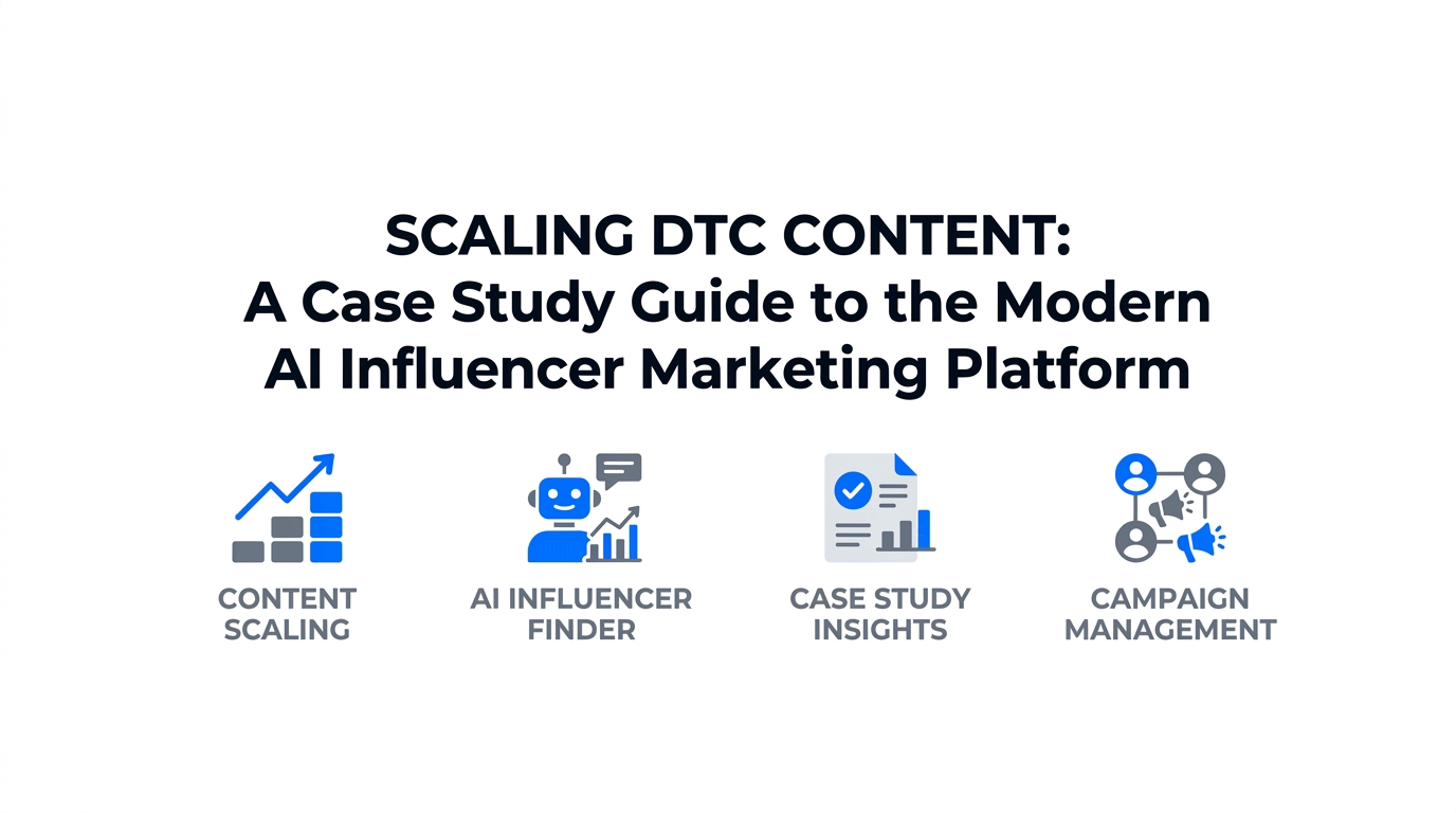 Scaling DTC Content: A Case Study Guide to the Modern AI Influencer Marketing Platform