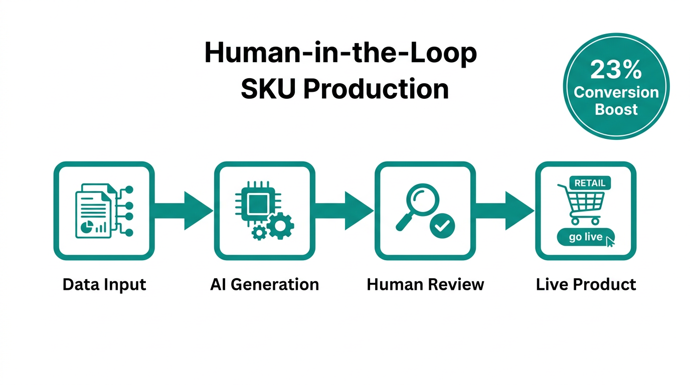 Efficiency gains through the human-in-the-loop AI editing workflow.