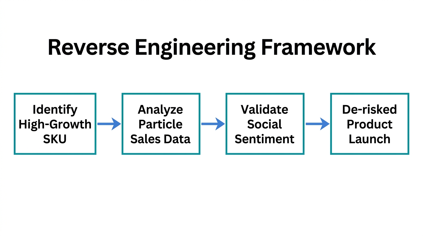 Step-by-step workflow for reverse engineering competitor product success.