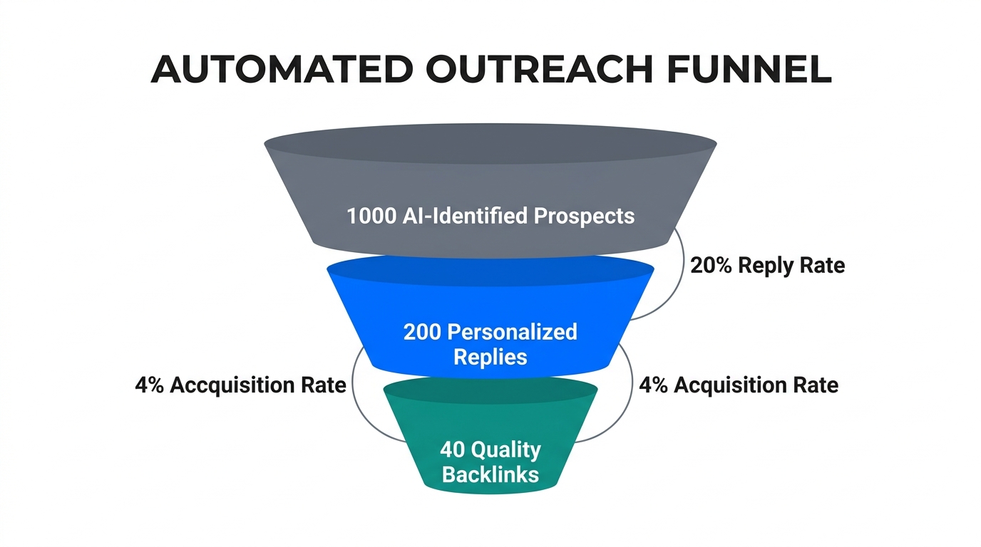 Projected conversion rates for AI-driven automated backlink outreach
