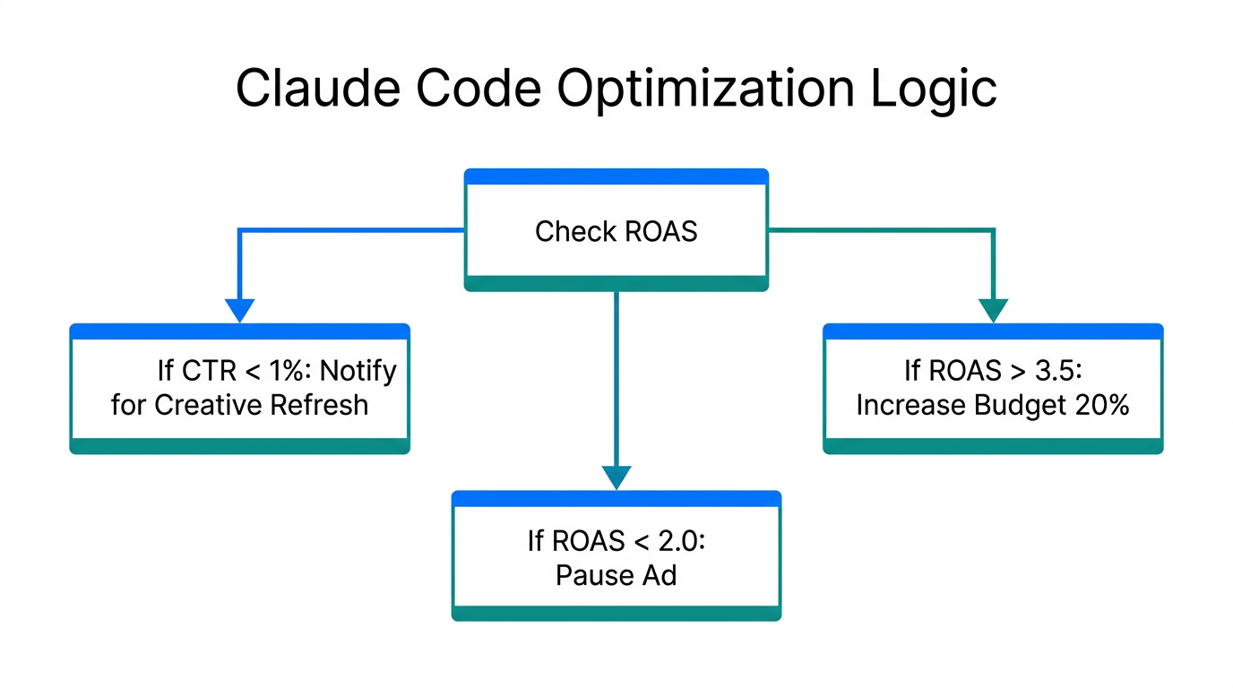 Automated decision-making logic for real-time campaign performance optimization.