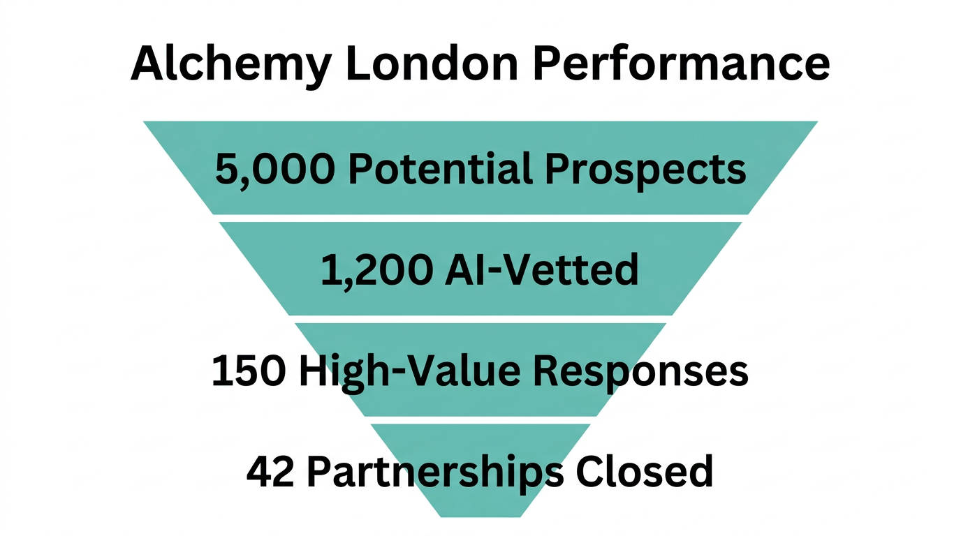 Conversion funnel showing the results of the Alchemy London implementation.