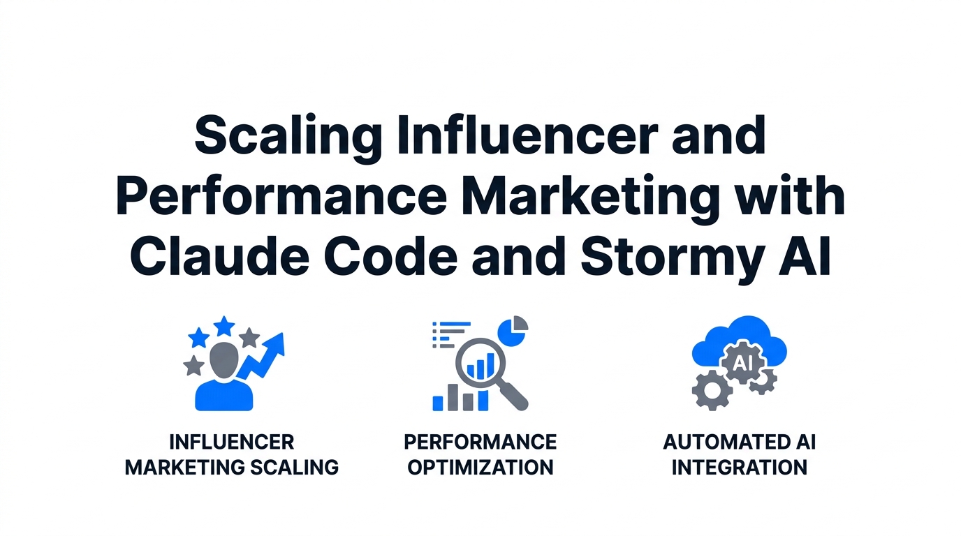 Scaling Influencer and Performance Marketing with Claude Code and Stormy AI