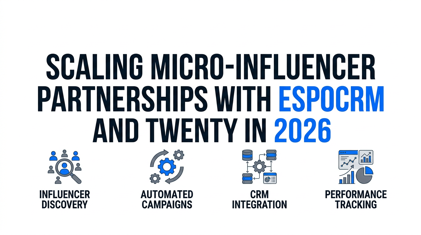 Scaling Micro-Influencer Partnerships with EspoCRM and Twenty in 2026